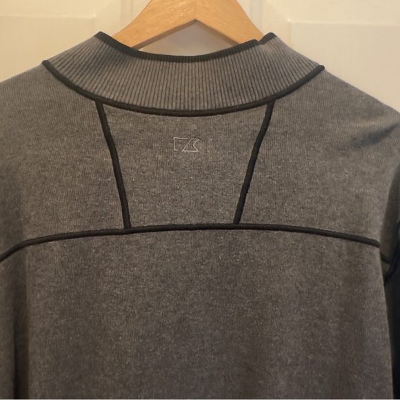 Cutter and Buck Men's Charcoal Zip-Up Sweater - Picture 6 of 8